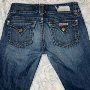 Hudson Jeans Boot-Cut Jeans in Medium Blue Denim